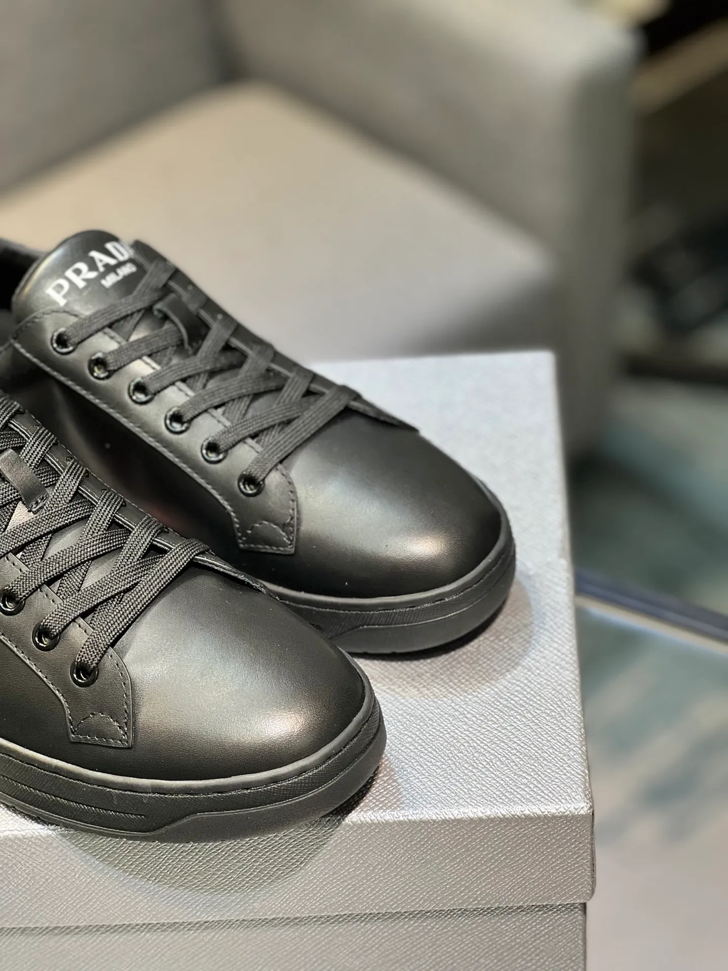 Men's shoes 💰540 [PRADA] Men's shoes are popular in the counter, official website synchronization, 1 high-quality shipment ✔️ Original frosted cowhide + cowhide lining, 1🆚1 replica, original sole, 38-45 (45 customized, non-refundable)